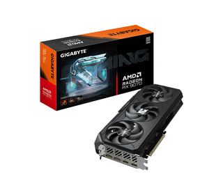 GIGABYTE Radeon RX 9070 GAMING OC 16G Carte Graphique - 16 Go GDDR6, 256 bits, PCI-E 5.0, 2700 MHz Fréquence du Cœur, 2xDisplayP