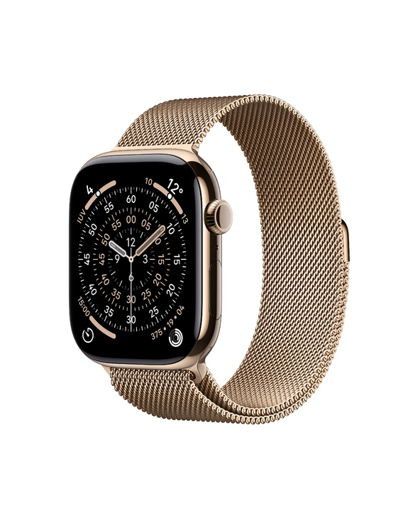 Apple Watch Series 11 OLED 46 mm Numérique 416x496 pixels Écran tactile 5G Titane Wifi GPS (satellite)