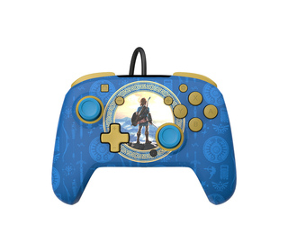 PDP Rematch: Hyrule Blue Bleu USB Manette de jeu Analogique/Numérique Nintendo Switch, Nintendo Switch Lite, Nintendo Switch OLE