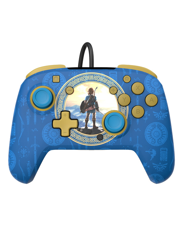 PDP Rematch: Hyrule Blue Bleu USB Manette de jeu Analogique/Numérique Nintendo Switch, Nintendo Switch Lite, Nintendo Switch OLE