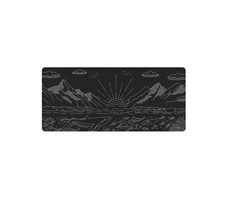 Dark Project Terra Nostra XL Tapis de souris de jeu Noir, Blanc