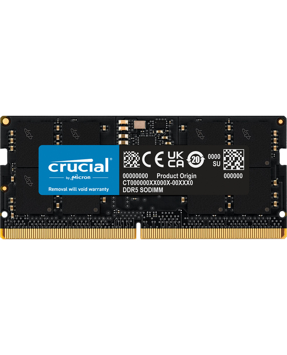Crucial CT16G56C46S5 16 Go 1x16 Go DDR5 262-pin SO-DIMM ECC