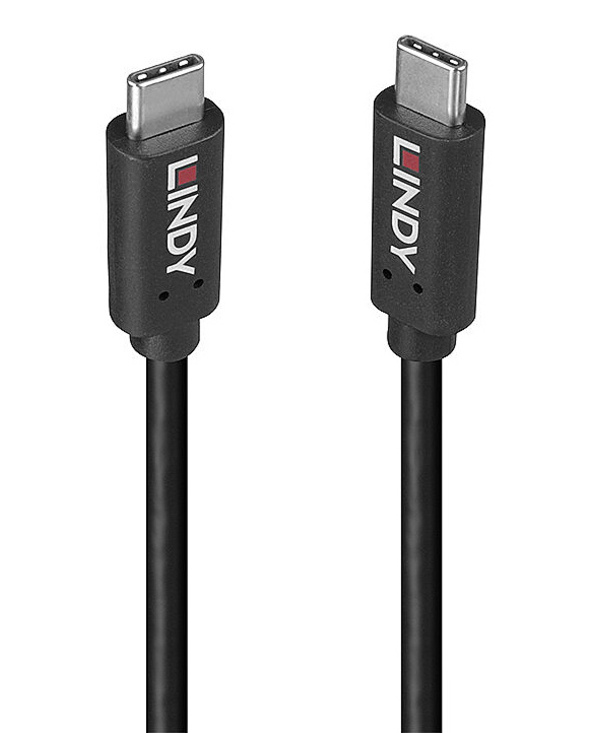 Lindy 36975 câble USB USB 3.2 Gen 2x2 0,5 m USB C Noir
