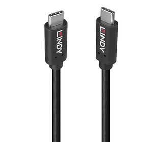 Lindy 36975 câble USB USB 3.2 Gen 2x2 1,5 m USB C Noir