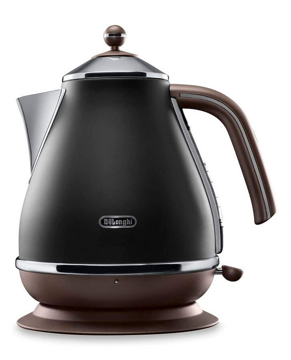 De’Longhi KBOV 2001.BK bouilloire 1,7 L 2000 W Noir, Marron