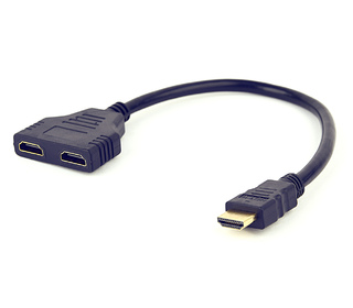 Gembird DSP-2PH4-04 câble HDMI HDMI Type A (Standard) 2xHDMI Type A (Standard) Noir