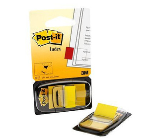 3M I680-5 étiquette auto-collante Rectangle Amovible Jaune 50 pièce(s)