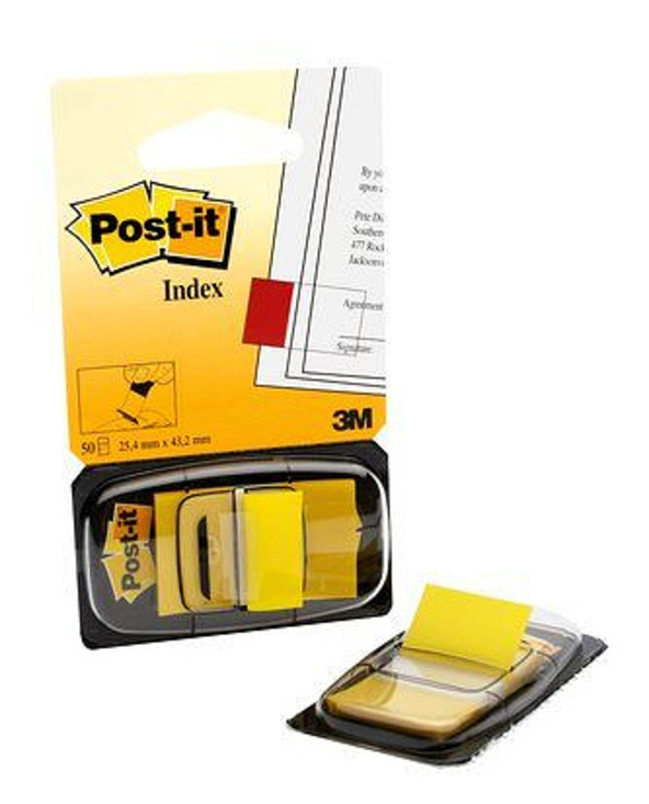 3M I680-5 étiquette auto-collante Rectangle Amovible Jaune 50 pièce(s)