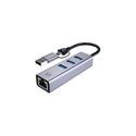 Conceptronic ABBY25G station d'accueil Avec fil USB 3.2 Gen 1 (3.1 Gen 1) Type-A + Type-C Gris