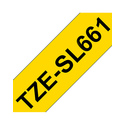 Brother TZE-SL661 ruban d'étiquette Noir sur jaune