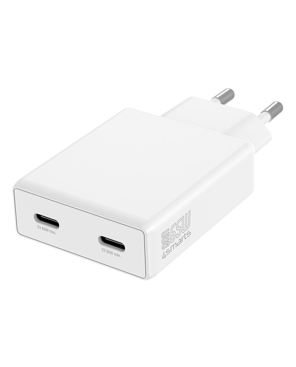 4smarts 546065 chargeur d'appareils mobiles Universel Blanc Secteur Charge rapide Intérieure