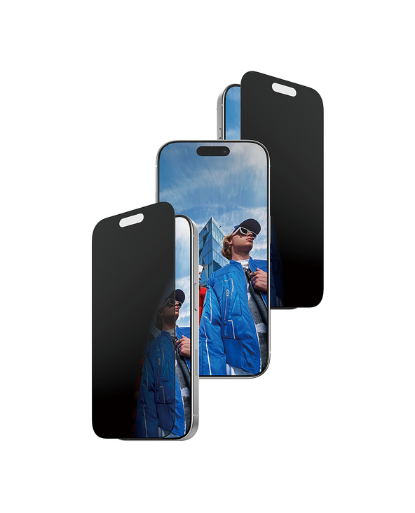 PanzerGlass  2-Way Privacy Screen Protector iPhone 17 | iPhone 16 Pro | Ultra-Wide Fit w. FASTFIT IN-A-BOX Protection d'écran tr