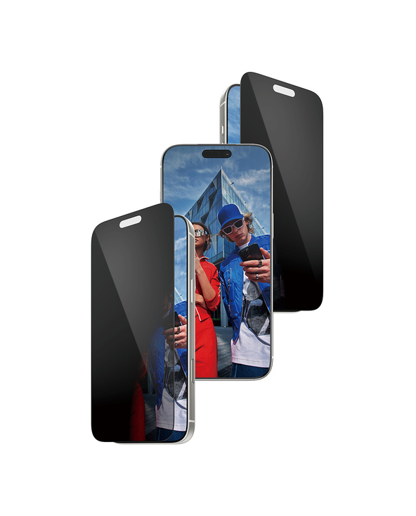 PanzerGlass  2-Way Privacy Screen Protector iPhone 17 Pro Max | Ultra-Wide Fit w. FASTFIT IN-A-BOX Protection d'écran transparen