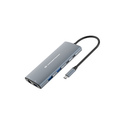 Conceptronic DONN06G station d'accueil Avec fil USB 3.2 Gen 1 (3.1 Gen 1) Type-C Gris