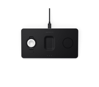 Satechi ST-X3TWCPM chargeur d'appareils mobiles Casques, Smartphone, Smartwatch Noir Secteur Recharge sans fil Intérieure