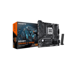 GIGABYTE B840M GAMING X WIFI6E Carte Mère – Processeurs AMD Ryzen 9000, VRM 8+2+2 phases, jusqu’à 8200 MHz DDR5 (O.C.), 2× M.2 P