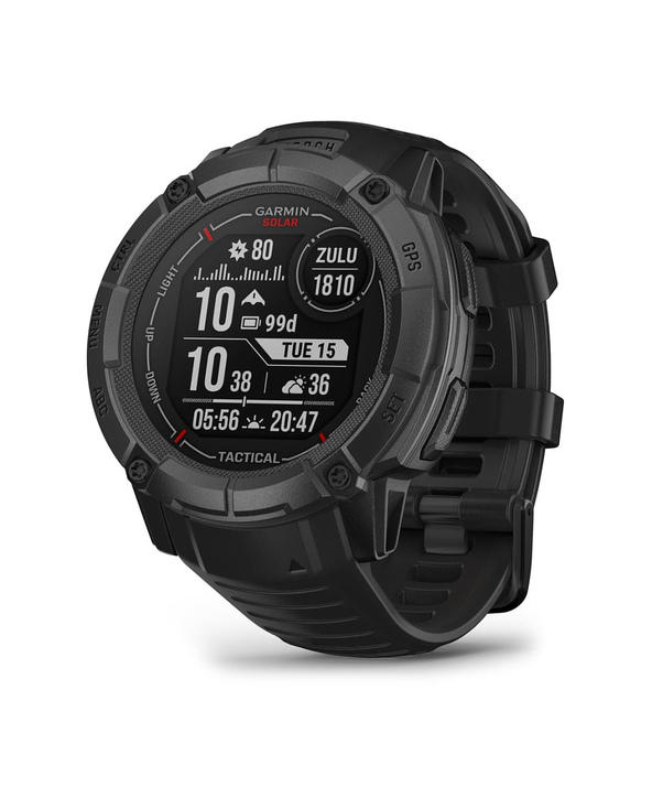 Garmin Instinct 2X Solar Tactical Edition 2,79 cm (1.1") MIP 50 mm Numérique 176x176 pixels Écran tactile Noir GPS (satellite)