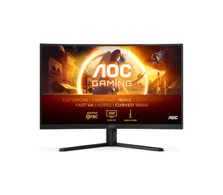 AOC G4 CQ32G4VE 31.5" LCD Quad HD 1 ms Noir, Gris