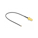 DeLOCK Câble d'antenne SMA femelle sur cloison vers I-PEX Inc., MHF 4L LK mâle 1.37 20 cm Longueur filetée 10 mm