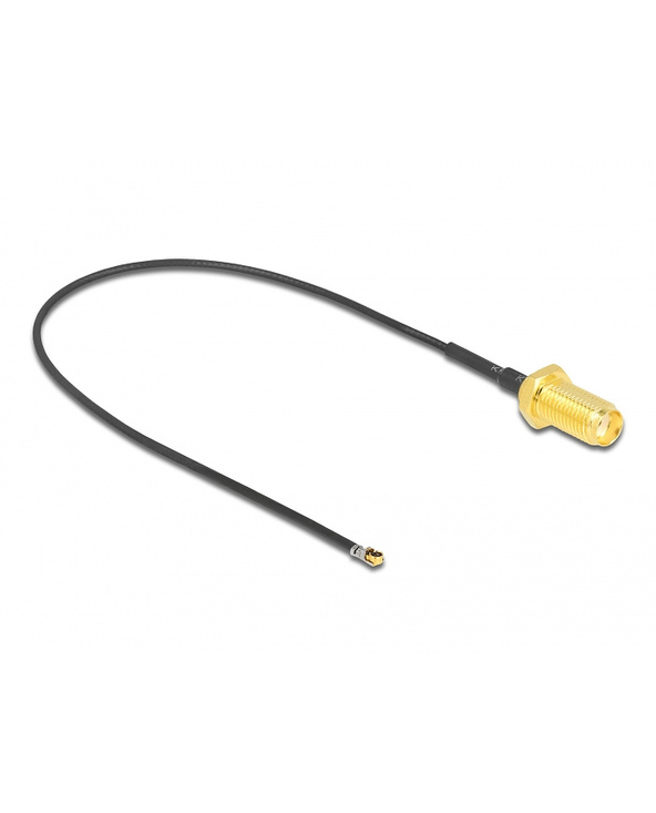 DeLOCK Câble d'antenne SMA femelle sur cloison vers I-PEX Inc., MHF 4L LK mâle 1.37 20 cm Longueur filetée 10 mm