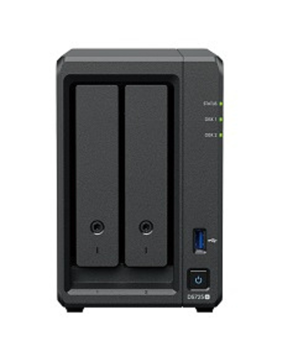 Synology DP320 serveur de stockage NAS Bureau R1600 8 Go 16 To Noir