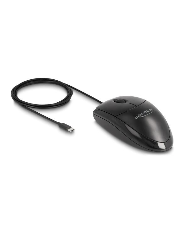 DeLOCK Souris de bureau USB Type-C optique - Silencieuse