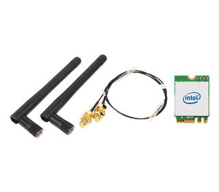 Shuttle WLN-M12 - Kit WiFi Intel WLAN-AX210 et Bluetooth avec carte M.2 et antennes externes pour Slim PCs
