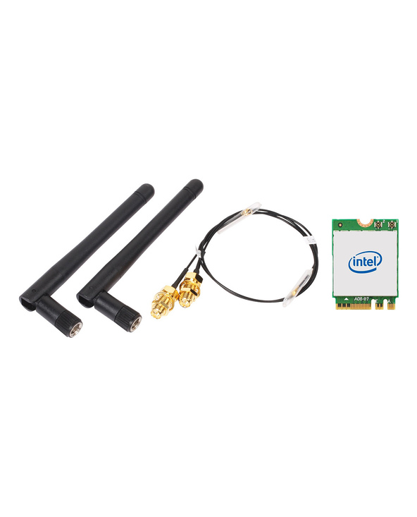 Shuttle WLN-M12 - Kit WiFi Intel WLAN-AX210 et Bluetooth avec carte M.2 et antennes externes pour Slim PCs
