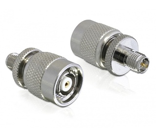 DeLOCK 88411 changeur de genre de câble RP-SMA RP-TNC Argent
