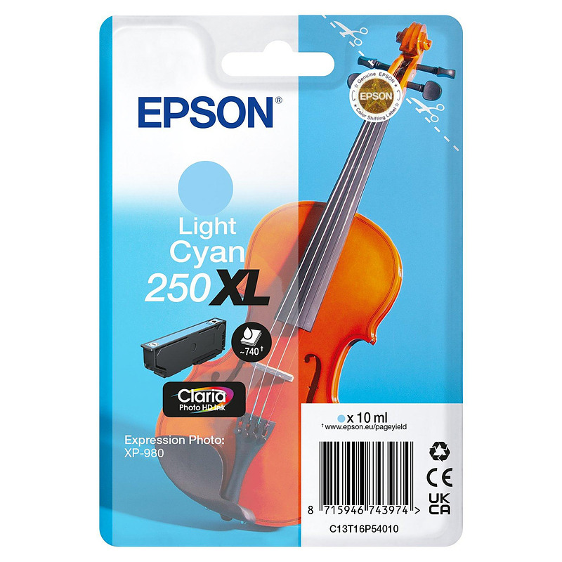Epson Violin Claria Photo HD cartouche d'encre 1 pièce(s) Original Rendement élevé (XL) Cyan clair
