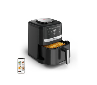 Tefal Easy Fry Silence EY5528E0 friteuse Unique 5 L Autonome Friteuse d’air chaud Noir, Acier inoxydable