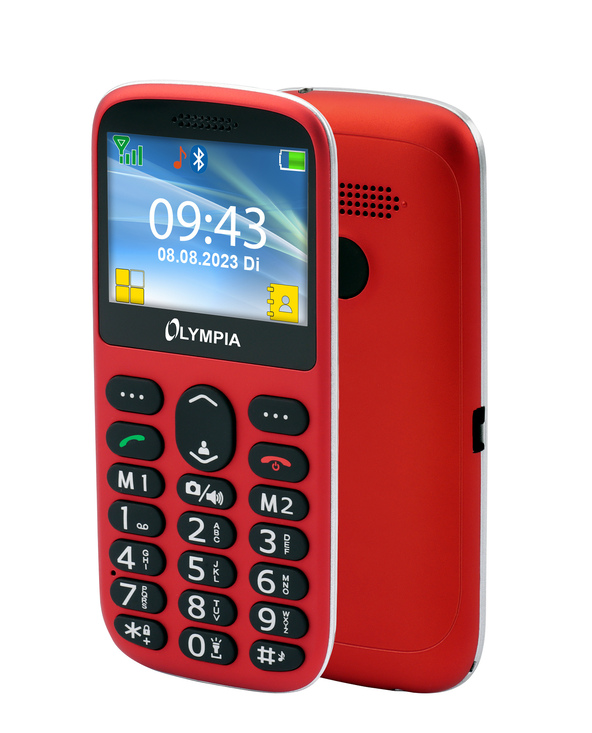 Olympia Sun 5,87 cm (2.31") 77,4 g Rouge Appareil-photo de téléphone