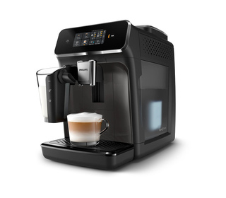 Philips Série 2300 SilentBrew Noir / Gris perle EP2334/10 Machine expresso broyeur, 4 boissons carafe LatteGo