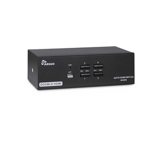 Inter-Tech AS-42HA HDMI commutateur écran, clavier et souris Noir