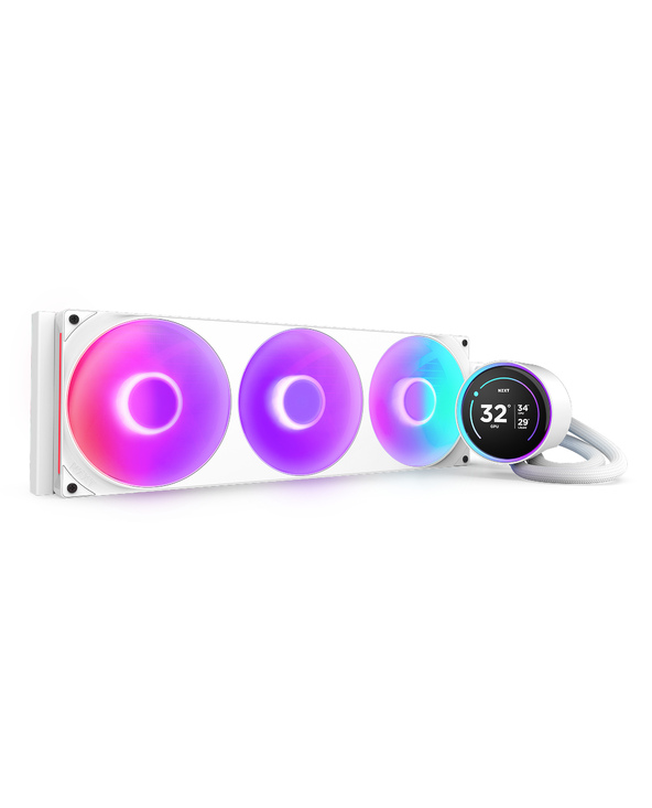 NZXT Kraken Elite 420 RGB Processeur Kit watercooling 14 cm Blanc 1 pièce(s)