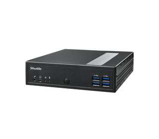 Shuttle XPC slim Barebone DL40N, Intel N150, 1x DDR5, 2x LAN (2x 2.5Gbit), 2xCOM,1xHDMI,1xDP, 1x VGA, fanless, fonctionnement pe