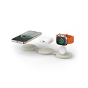 Satechi OntheGo 3-in-1 Casque, Smartphone, Smartwatch Blanc USB Recharge sans fil Charge rapide Intérieure