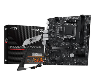 MSI Pro A620AM-G EVO WIFI AMD A620A Emplacement AM5 micro ATX