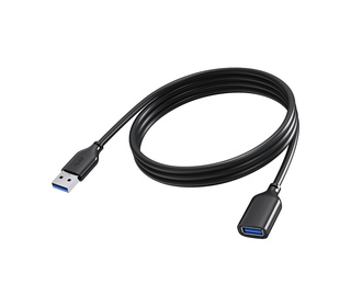 Vision TC 2MUSB3.0EXT/BL câble USB USB 3.2 Gen 1 (3.1 Gen 1) 2 m USB A 5 Gbit/s Noir