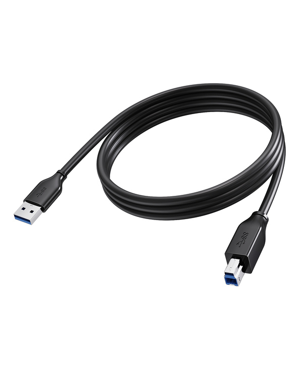 Vision TC 2MUSB3.0/BL câble USB USB 3.2 Gen 1 (3.1 Gen 1) 2 m USB A USB B 5 Gbit/s Noir