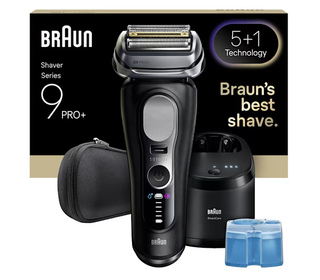 Braun Series 9 Pro+ 9660CC Rasoir à grille Tondeuse Noir, Argent