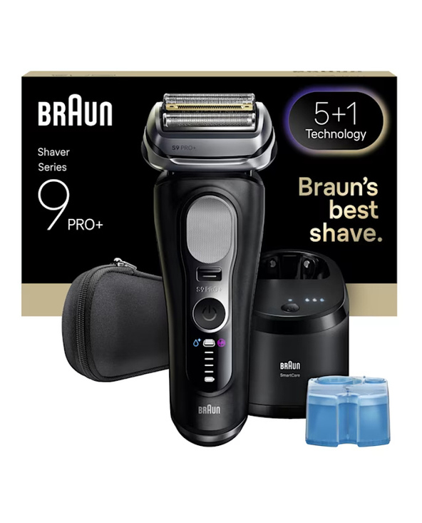 Braun Series 9 Pro+ 9660CC Rasoir à grille Tondeuse Noir, Argent