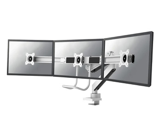 Neomounts NM-D775DX3WHITE support d'écran plat pour bureau 68,6 cm (27") Blanc