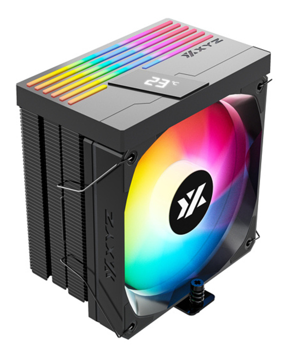 XYZ THERMAX 6 PULSAR A-RGB Processeur Refroidisseur d'air 12 cm Noir 1 pièce(s)