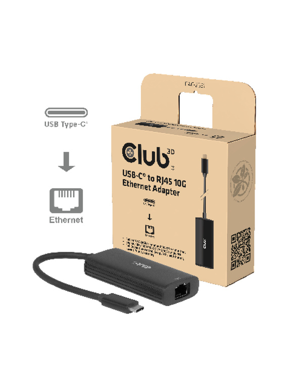 CLUB3D CAC-2531 station d'accueil Avec fil USB 3.2 Gen 1 (3.1 Gen 1) Type-C Noir