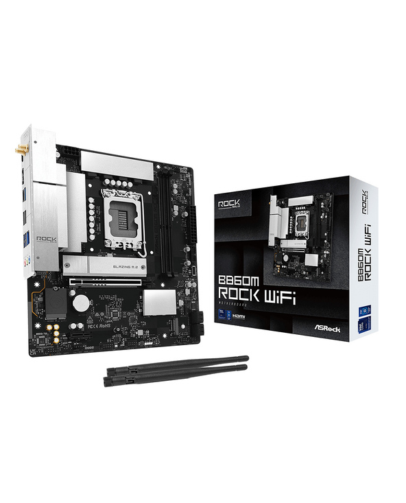 Asrock B860M Rock WiFi Intel B860 LGA 1851 (Socket V1) micro ATX