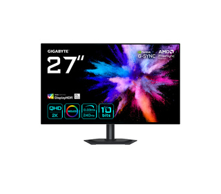 GIGABYTE GO27Q24G MONITEUR GAMING OLED 27” 2K QHD - 2560 X 1440, 240HZ, 0.03MS, 275 CD/M², FREESYNC PREMIUM, G-SYNC COMPATIBLE, 