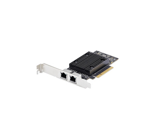 StarTech.com Carte Réseau PCIe 10 Gb Ethernet à 2 Ports, Carte d'Interface Réseau 10 GbE, Chipset Broadcom BCM57416, Double RJ45