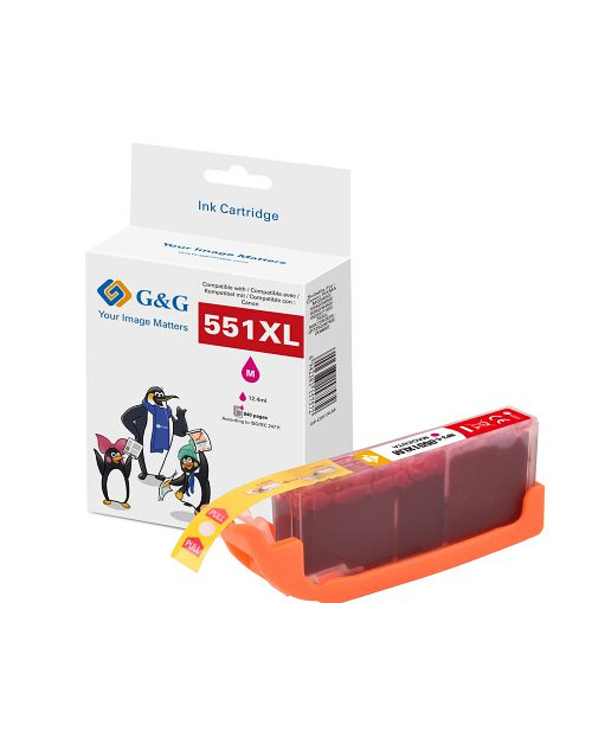 G&G 14568 cartouche d'encre 1 pièce(s) Compatible Rendement élevé (XL) Magenta