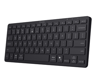 Trust Nado II clavier maison/bureau USB + Bluetooth QWERTY Anglais américain Noir